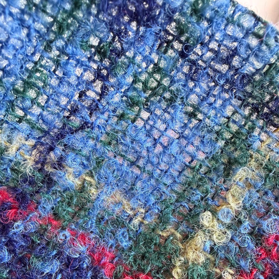 gustin #1306 shaggy gauze shirt - ocean