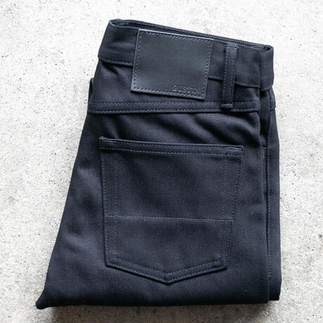 gustin #477 cone mills heavy denim - black x black