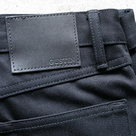gustin #477 cone mills heavy denim - black x black