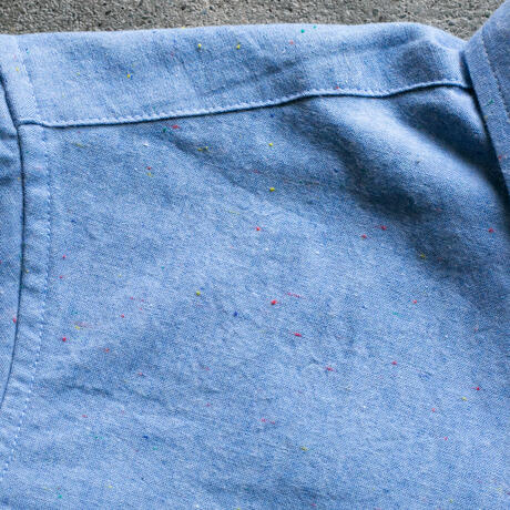 gustin #1164 rainbow nep chambray - blue