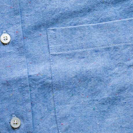 gustin #1164 rainbow nep chambray - blue