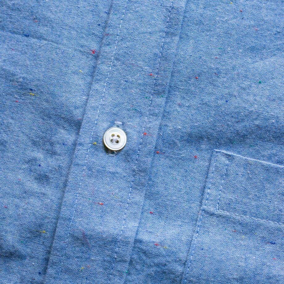 gustin #1164 rainbow nep chambray - blue