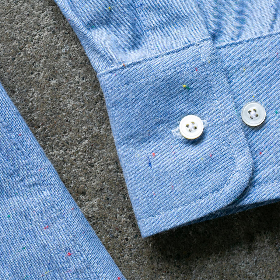 gustin #1164 rainbow nep chambray - blue