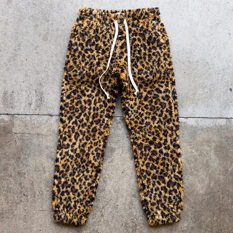 gustin #40 mammoth leopard fleece joggers - cat