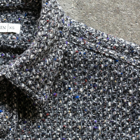 gustin #1316 japan rustic rope shirt - salt & pepper