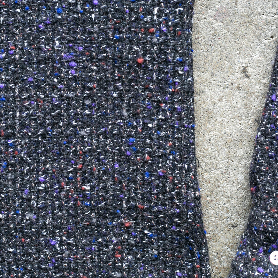 gustin #1315 japan rustic rope shirt - coal