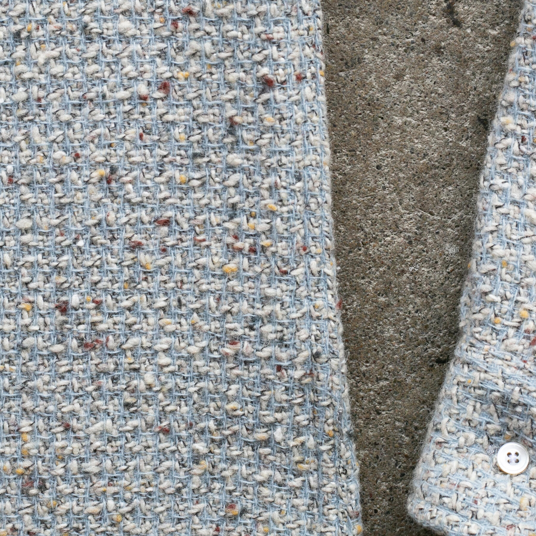 gustin #1313 japan rustic rope shirt - sky