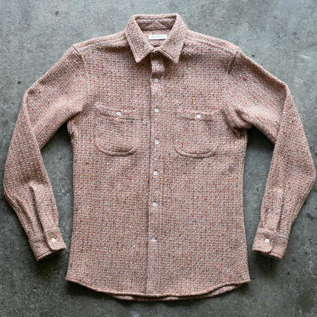 gustin #1312 japan rustic rope shirt - retro multi