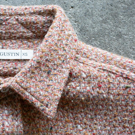 gustin #1312 japan rustic rope shirt - retro multi