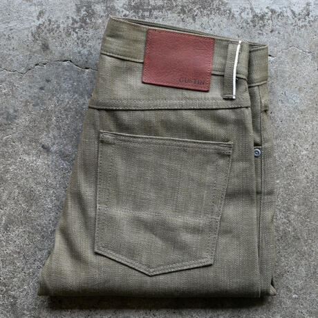 gustin #625 u.s. army od selvedge