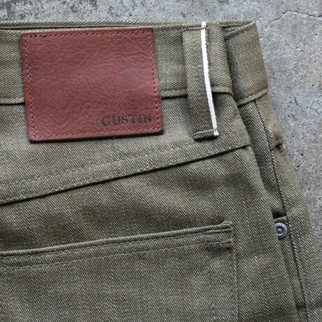 gustin #625 u.s. army od selvedge