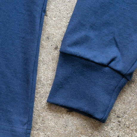 gustin american heavy long sleeve pocket t-shirt - navy