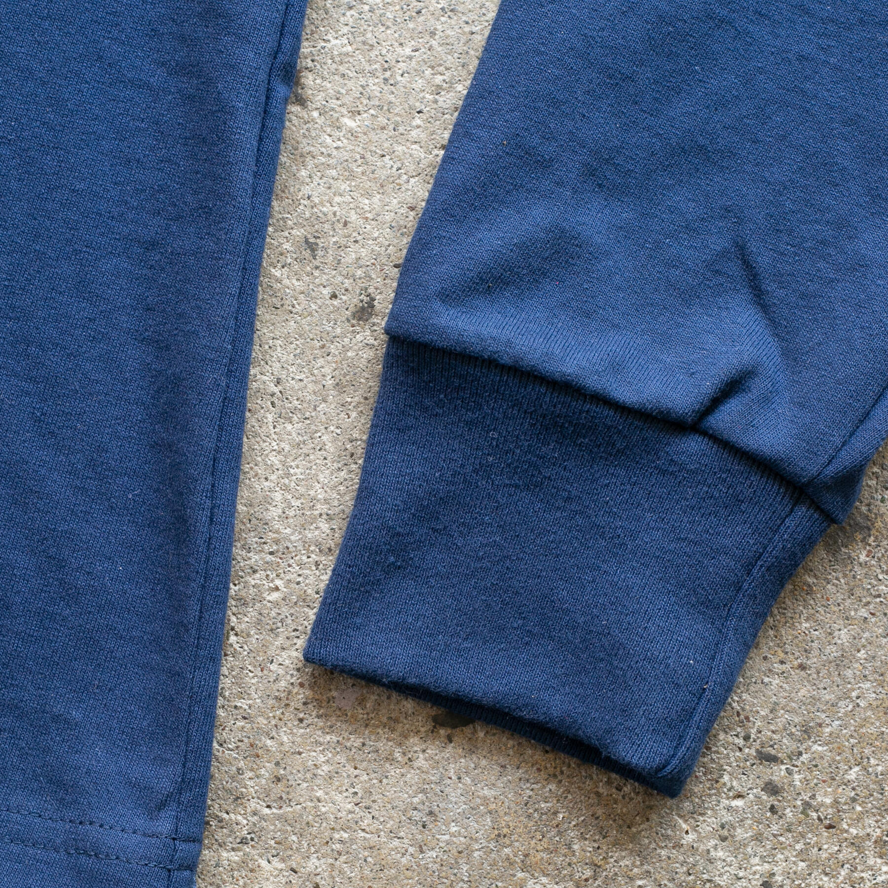 gustin american heavy long sleeve pocket t-shirt - navy