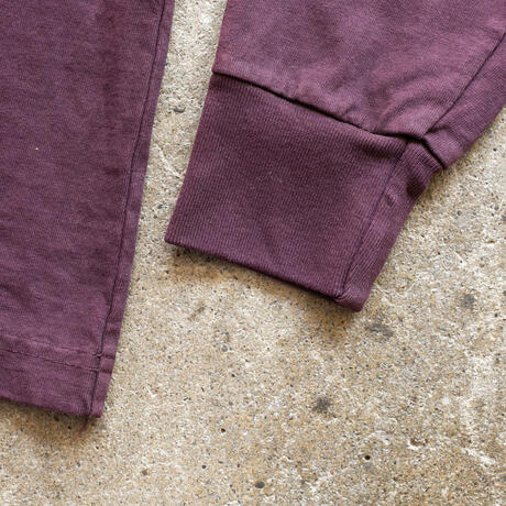 gustin american heavy long sleeve pocket t-shirt - oxblood