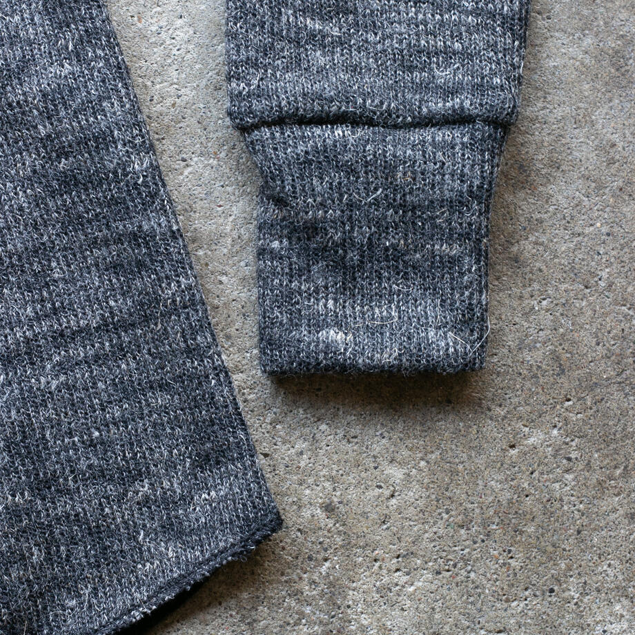 gustin shetland wool double crewneck