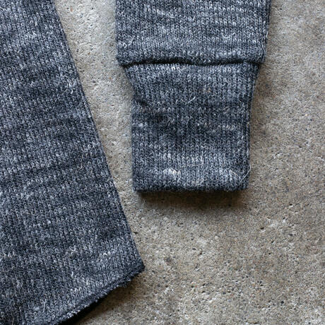 gustin shetland wool double crewneck