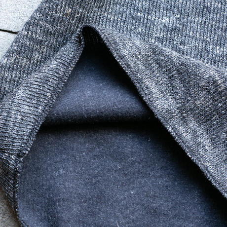 gustin shetland wool double crewneck