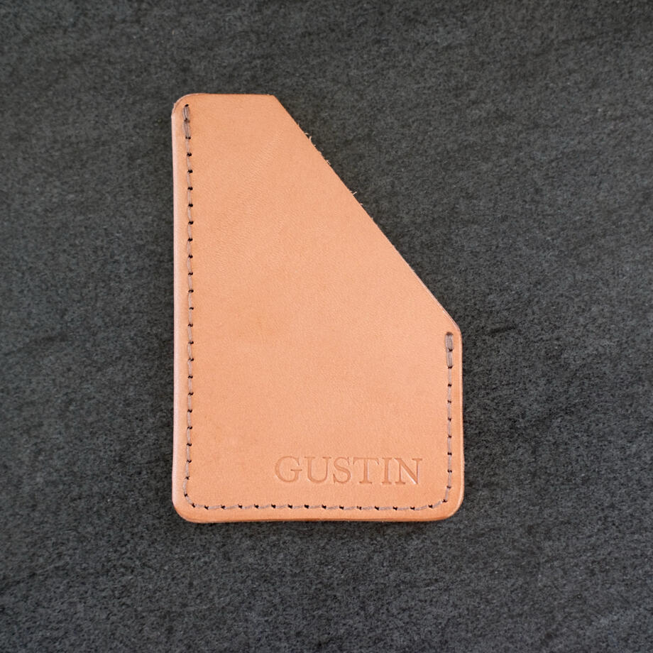 gustin corner wallet - veg tan