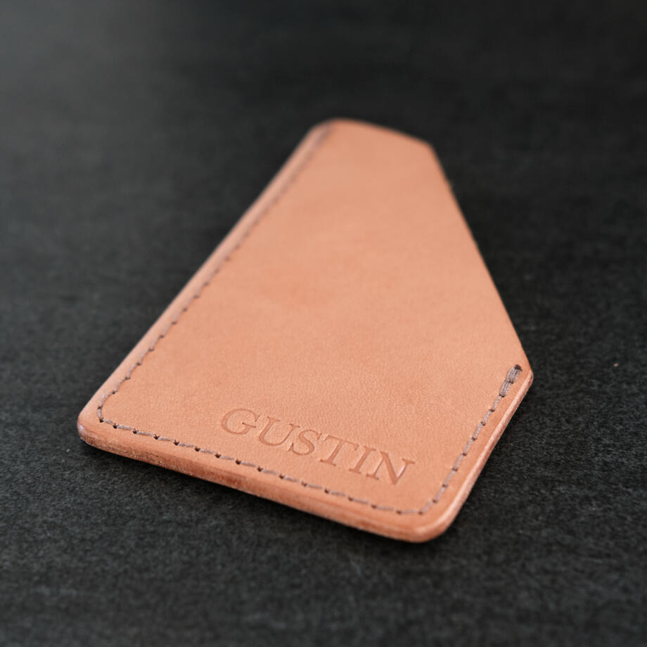 gustin corner wallet - veg tan