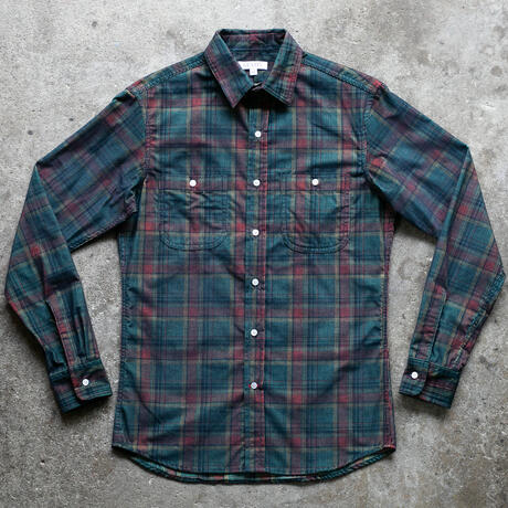 gustin #1326 corduroy shadow plaid - forest