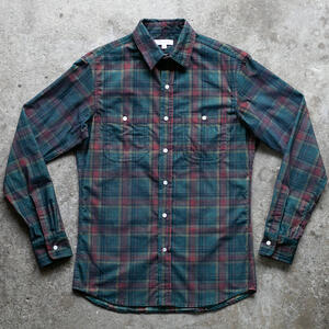 gustin #1326 corduroy shadow plaid - forest