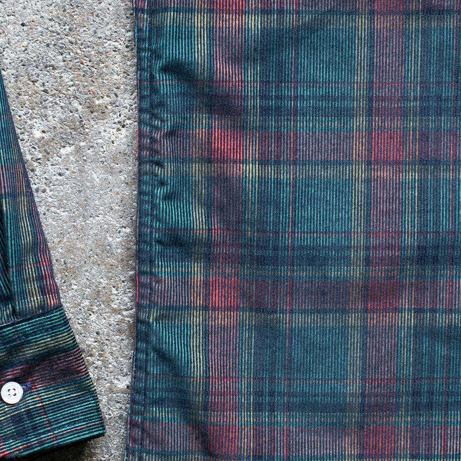 gustin #1326 corduroy shadow plaid - forest