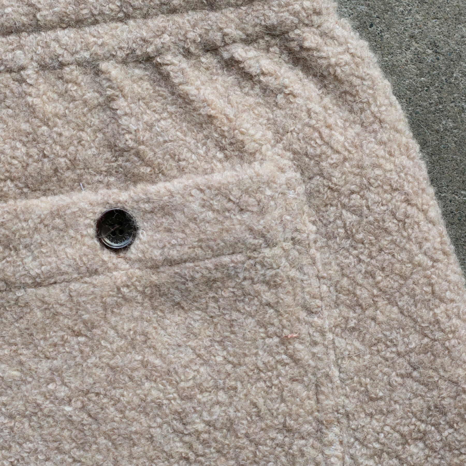 gustin wool fleece joggers - natural