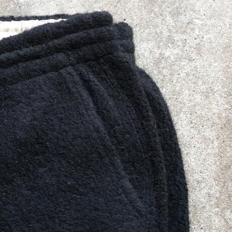 gustin wool fleece joggers - black