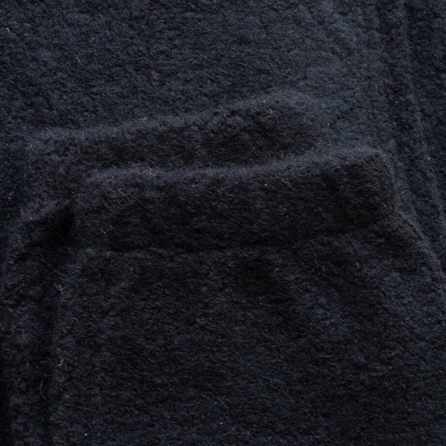 gustin wool fleece joggers - black