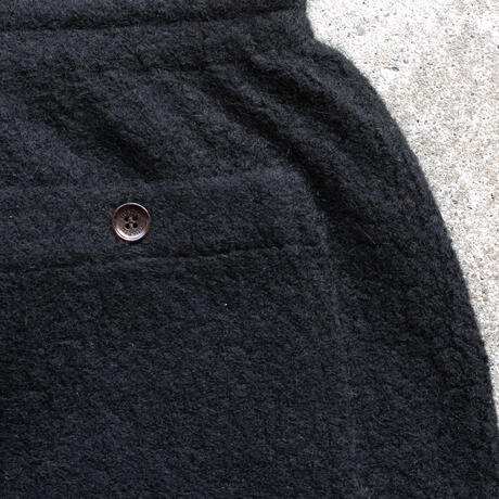 gustin wool fleece joggers - black