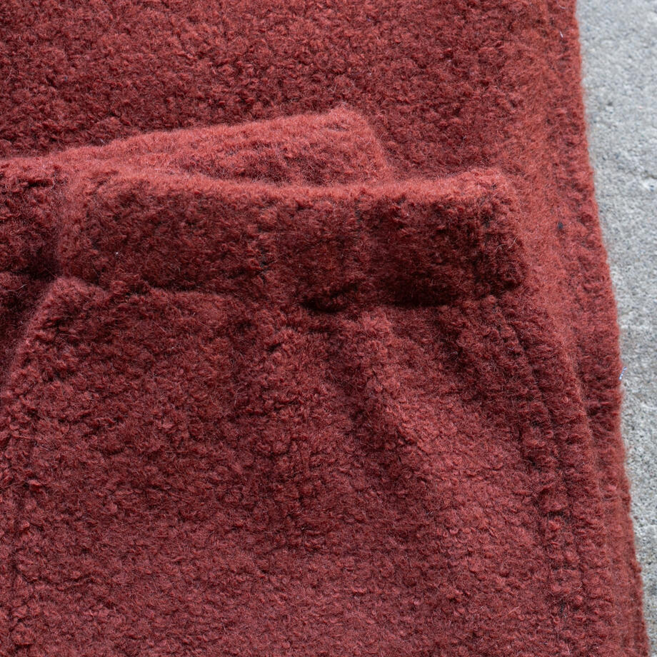 gustin wool fleece joggers - oxblood