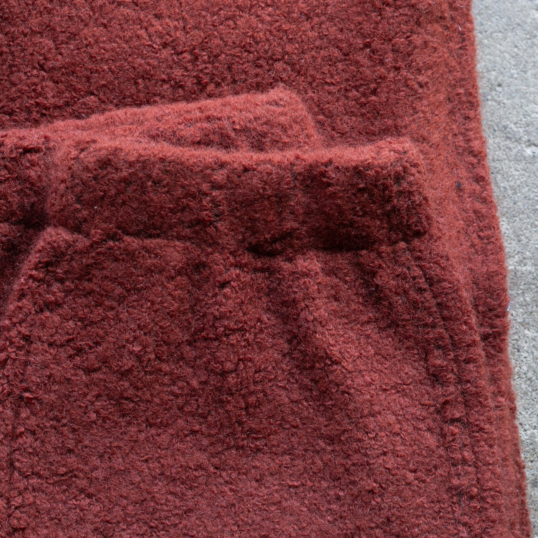 gustin wool fleece joggers - oxblood