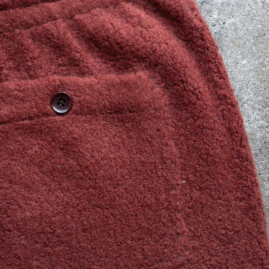 gustin wool fleece joggers - oxblood