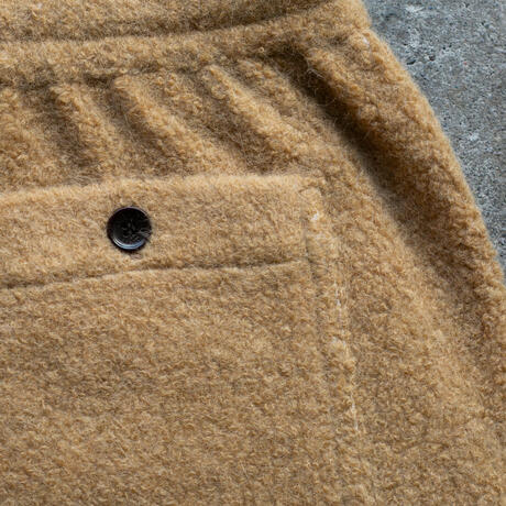 gustin wool fleece joggers - camel