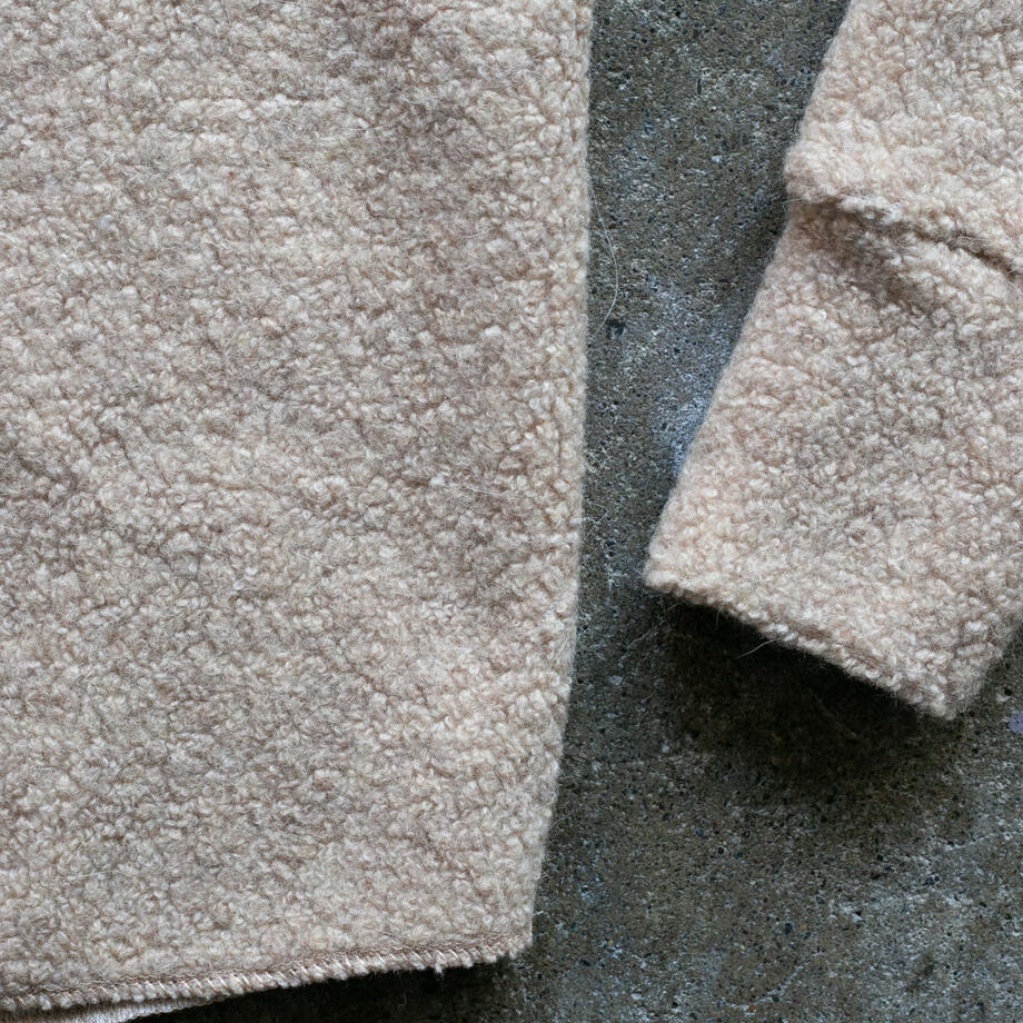 gustin wool fleece crewneck - natural