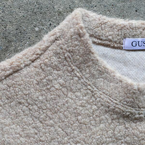 gustin wool fleece crewneck - natural