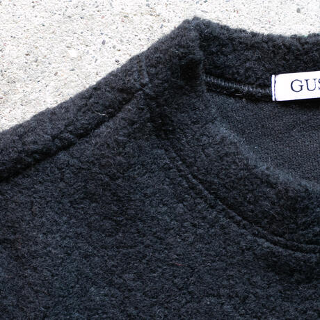 gustin wool fleece crewneck - black