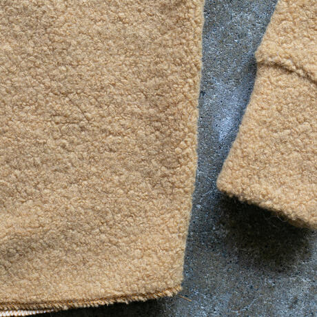 gustin wool fleece crewneck - camel