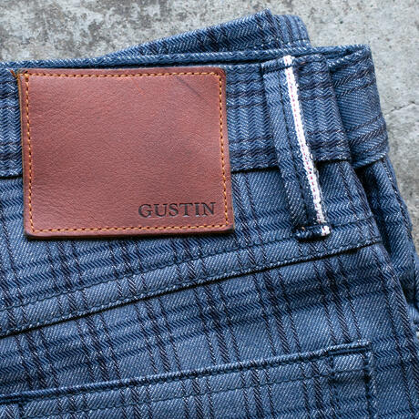 gustin #627 the plaid selvedge