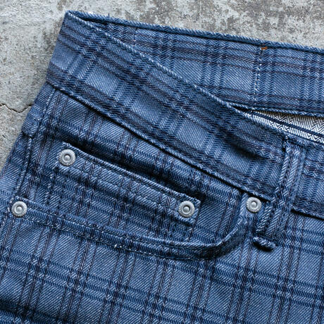 gustin #627 the plaid selvedge