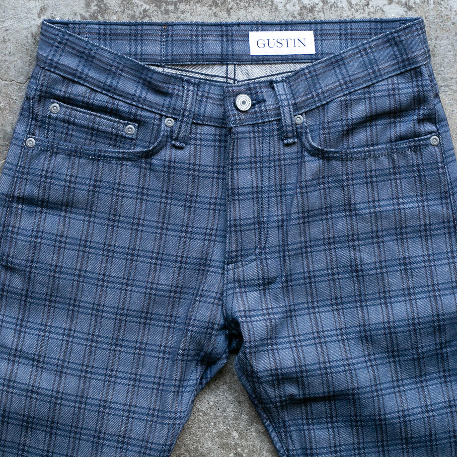 gustin #627 the plaid selvedge