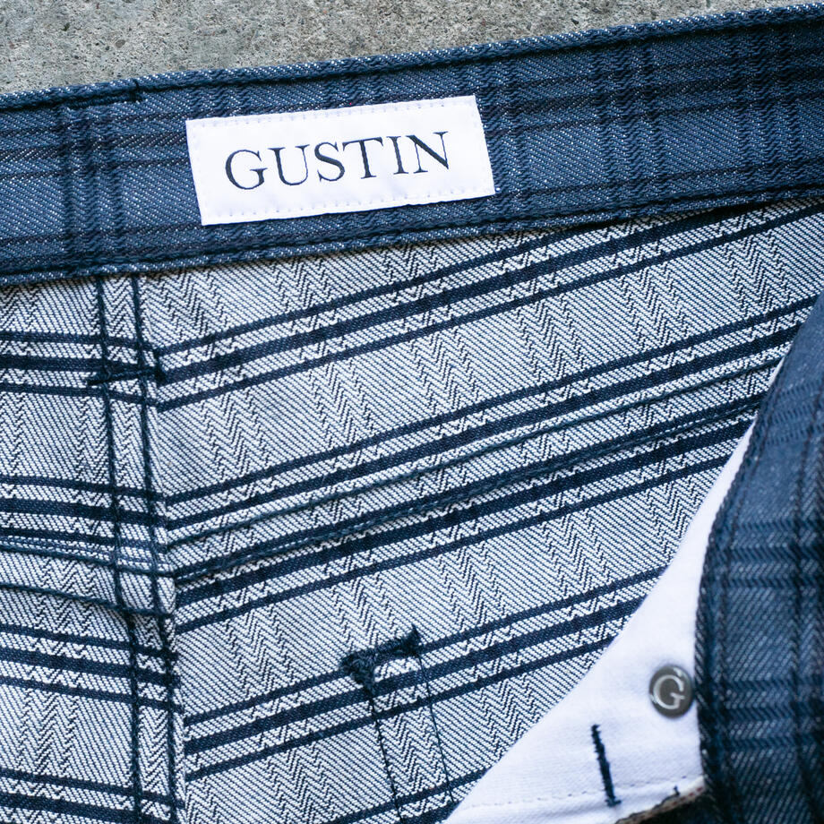 gustin #627 the plaid selvedge