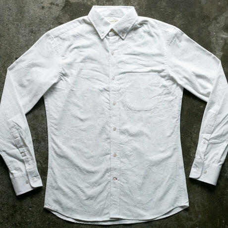gustin #111 rainbow nep chambray - white