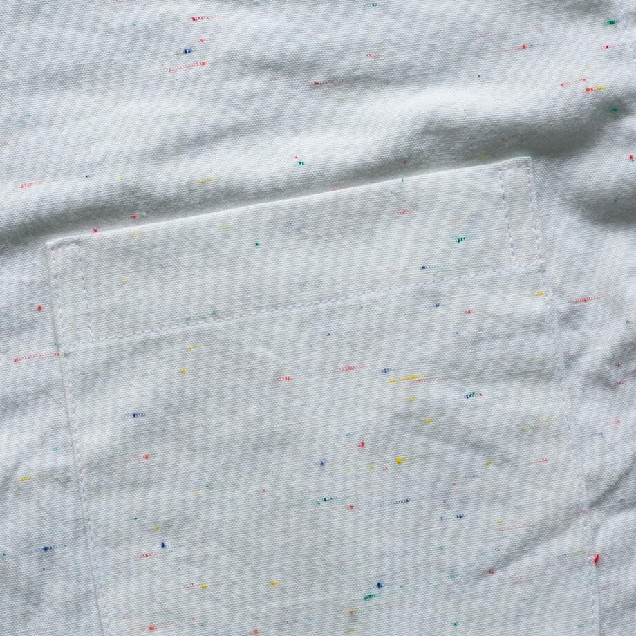 gustin #111 rainbow nep chambray - white