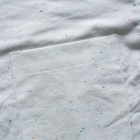 gustin #111 rainbow nep chambray - white