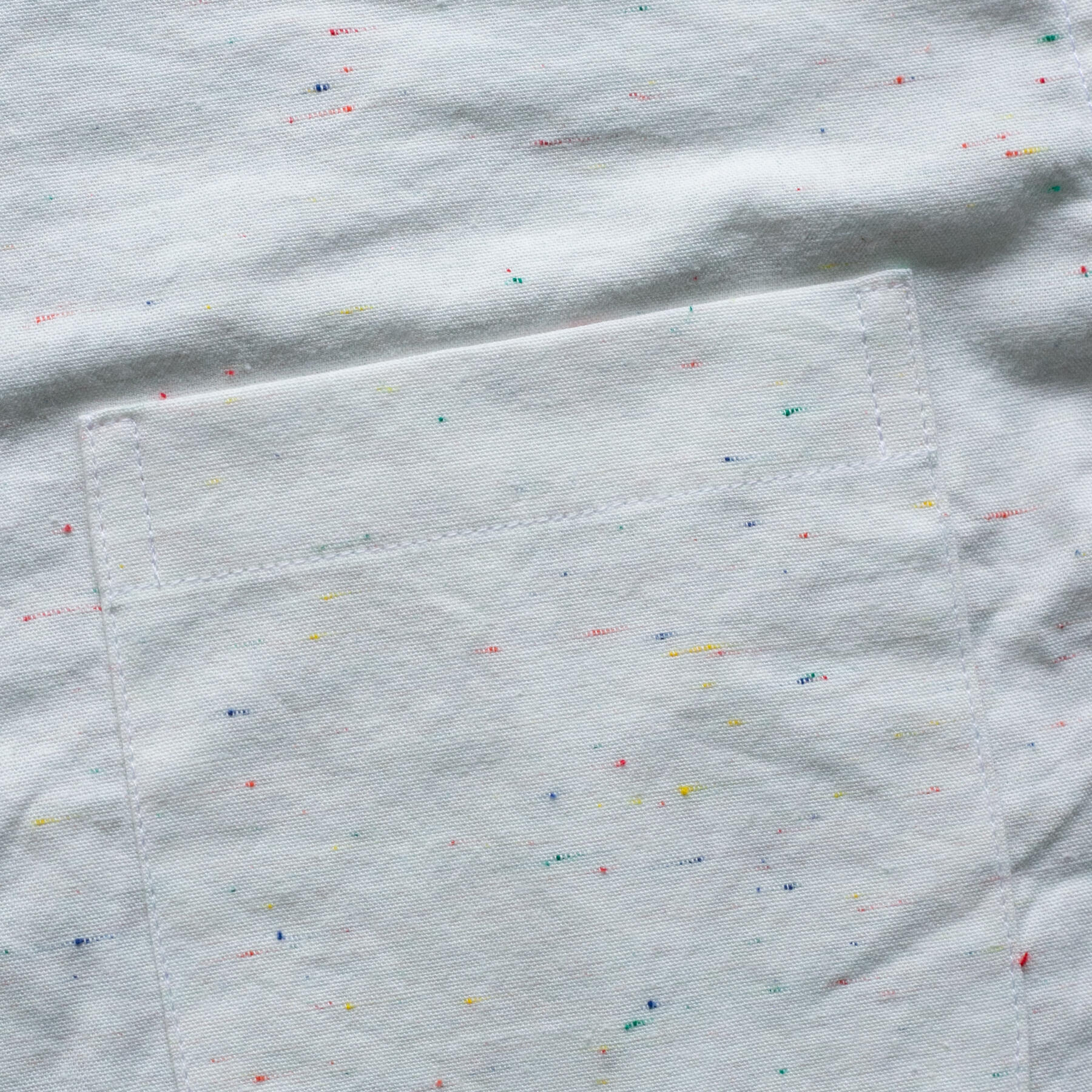 gustin #111 rainbow nep chambray - white