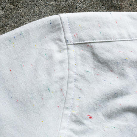 gustin #111 rainbow nep chambray - white
