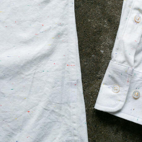 gustin #111 rainbow nep chambray - white