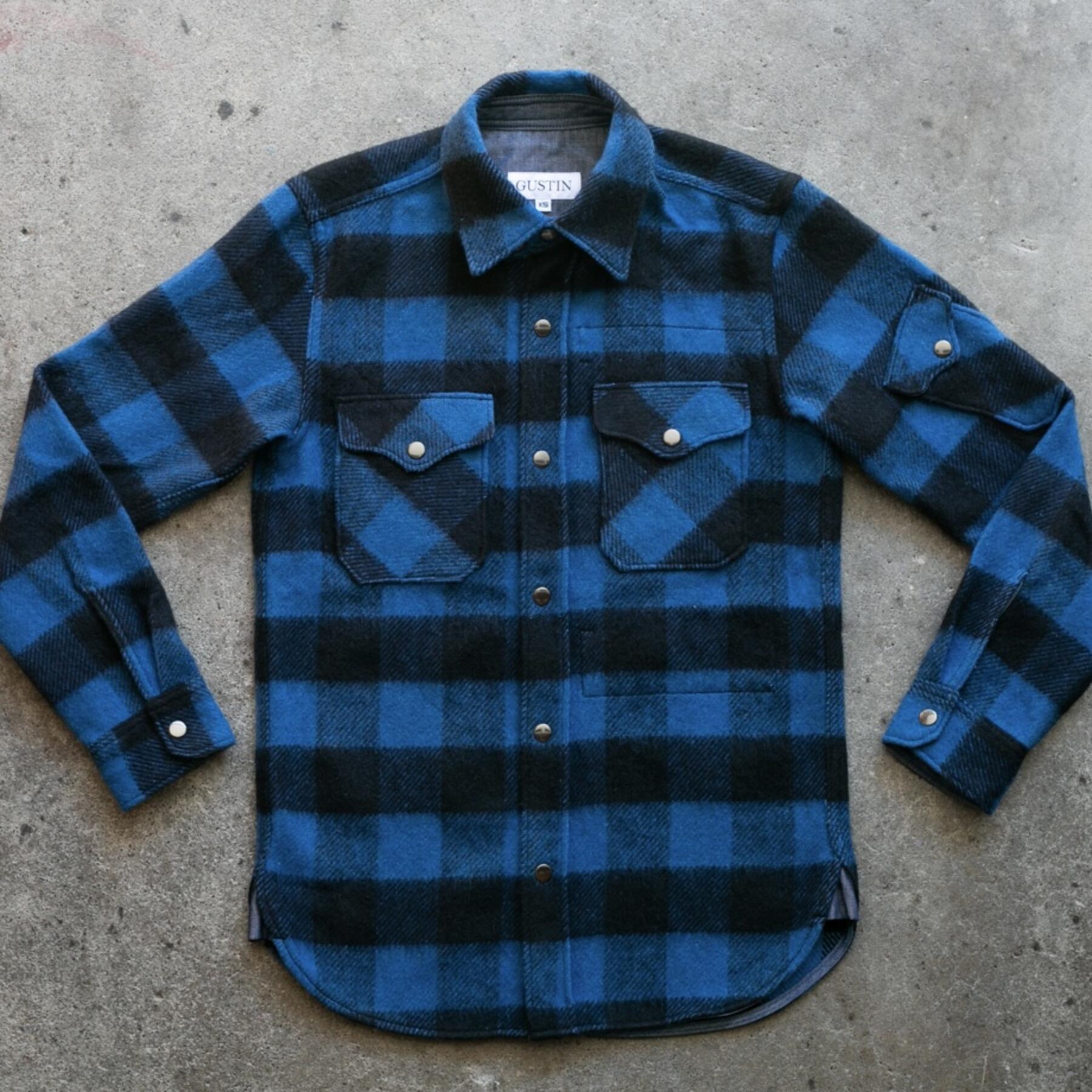gustin #28 woolrich vintage cpo - blue