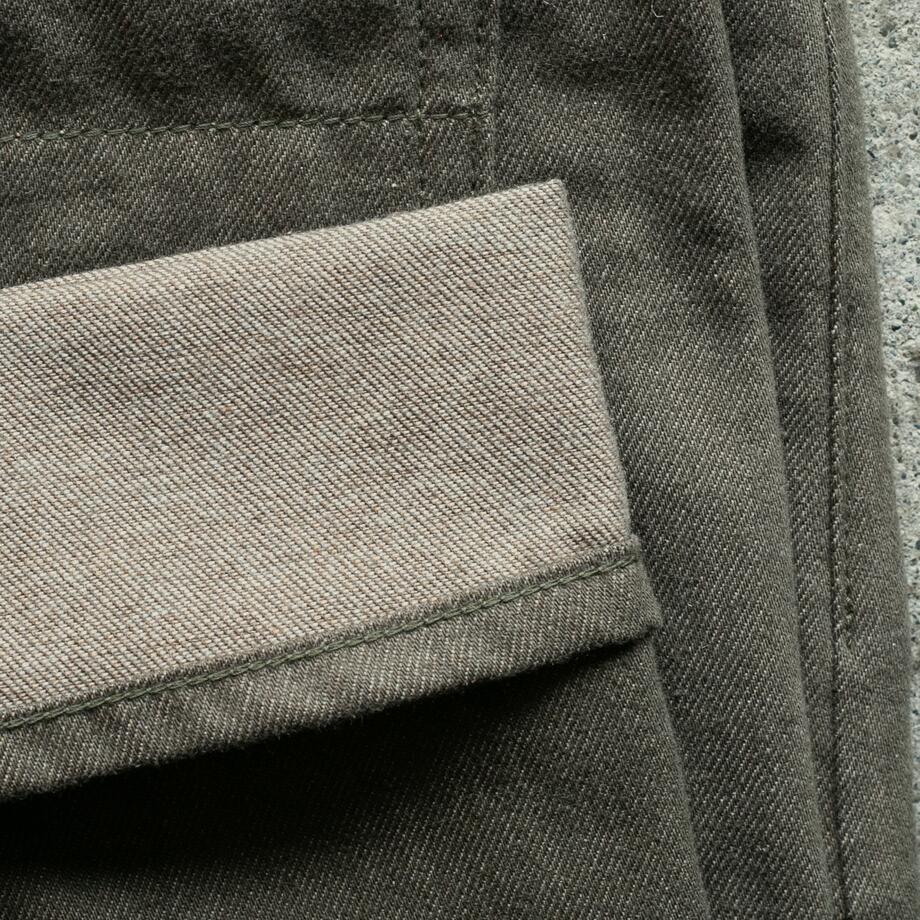 gustin #474 the cashmere denim - vintage army